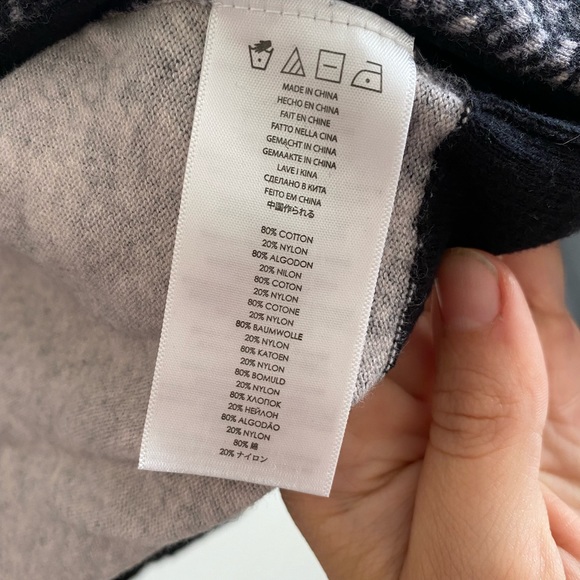 Michael Kors Cardigan Black White Silver Button Up Casual Work Wear Small - Picture 8 of 9